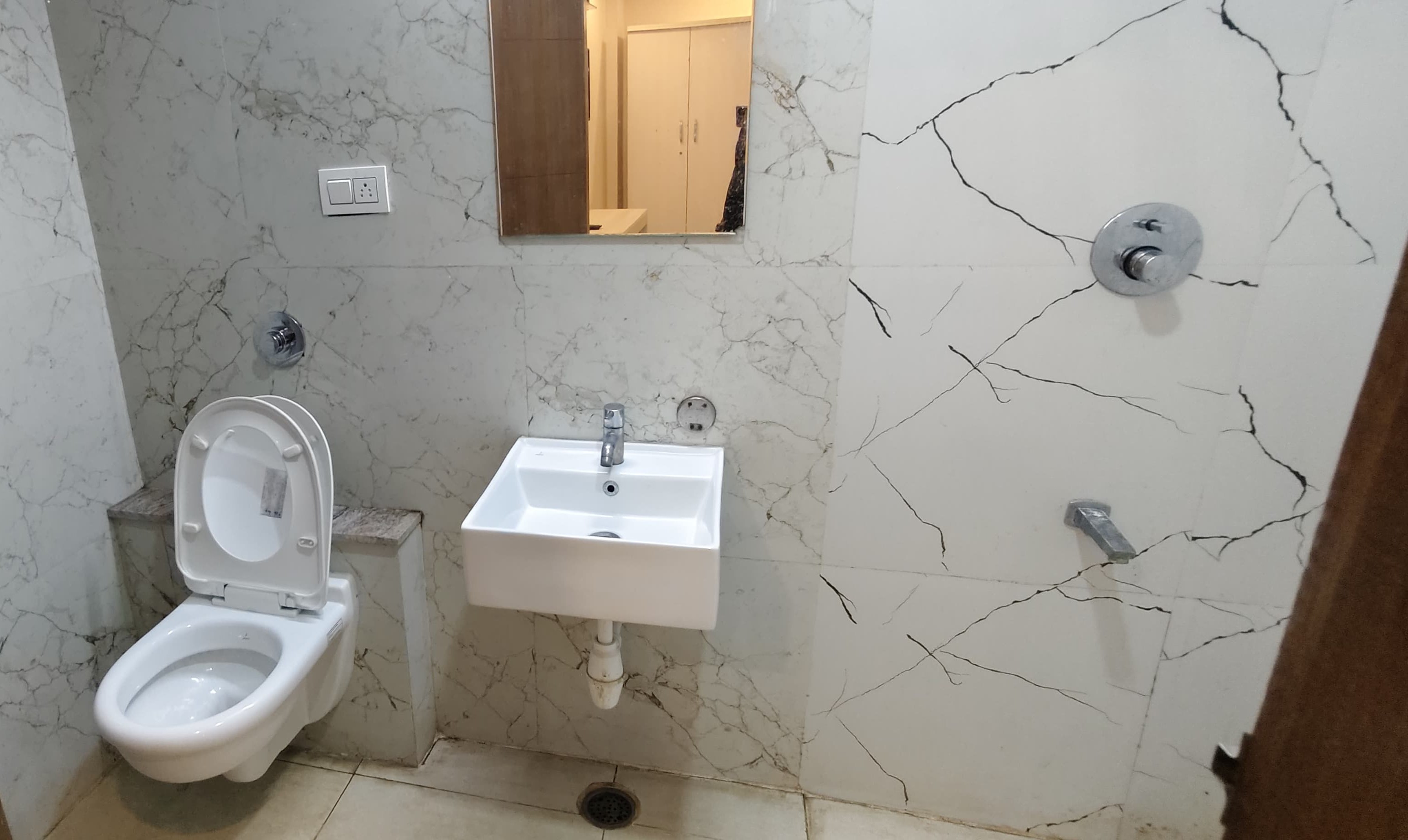 Modern marble bathroom